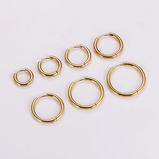 Simple Golden Hoops