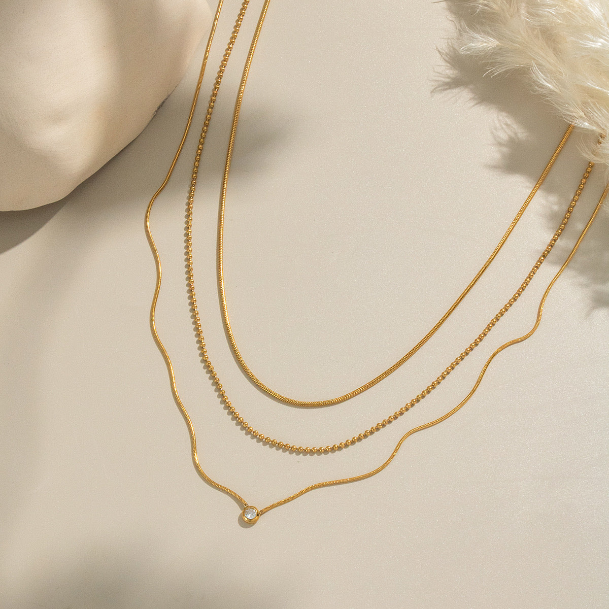 Minimal Triple Necklace