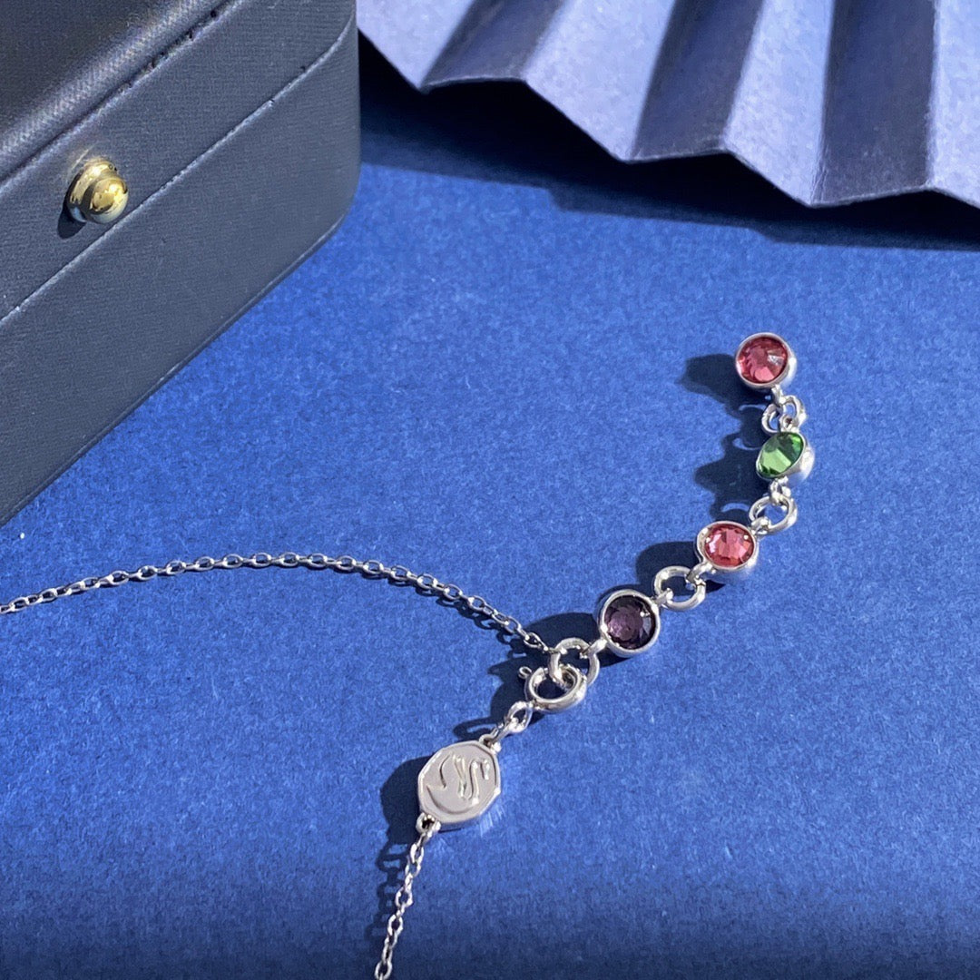 Silver Gem Necklace