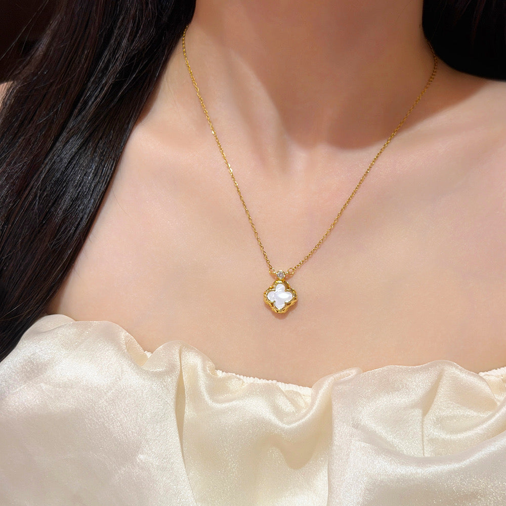 White Clover Necklace