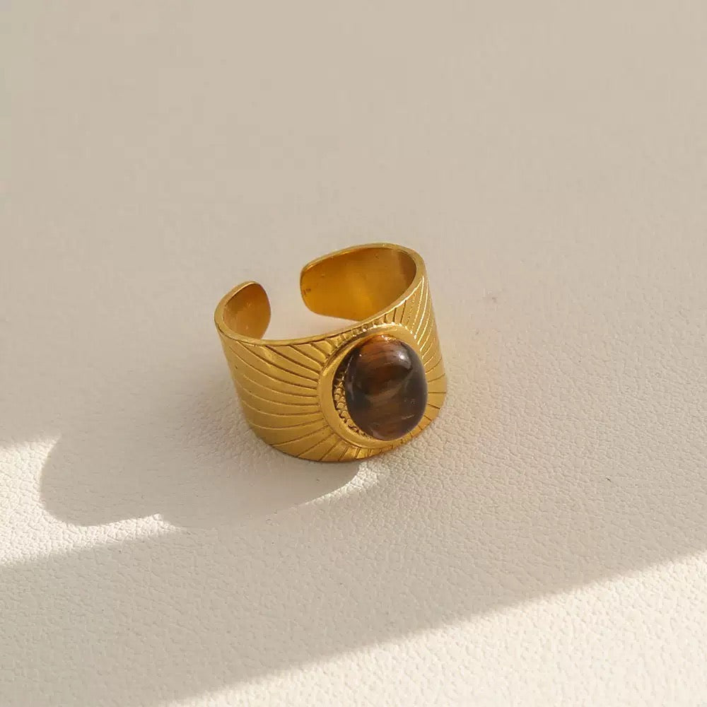 Cat Eye Statement Ring