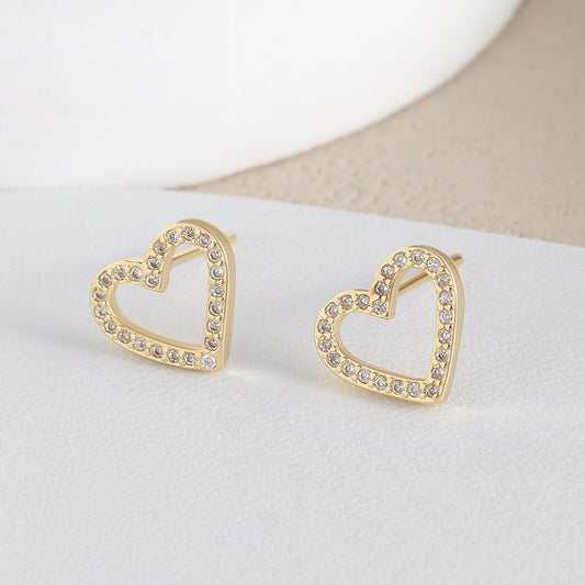 Sparkly Hearts Studs