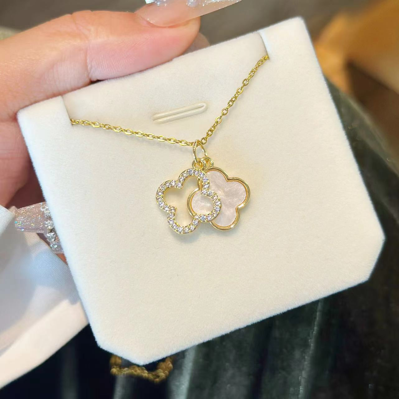 Double Clover Necklace