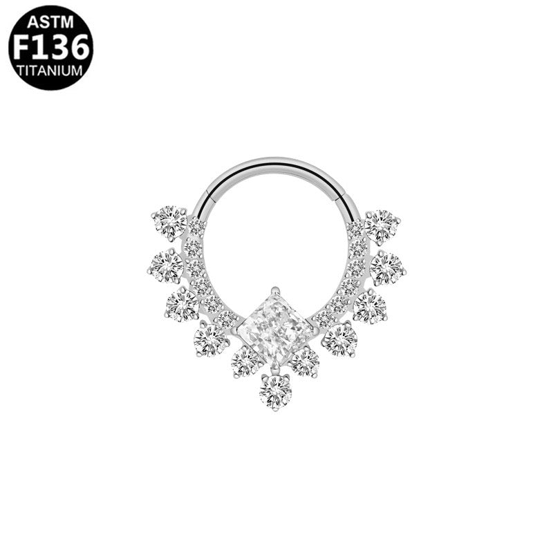 Ethereal Silver Clicker Hoop