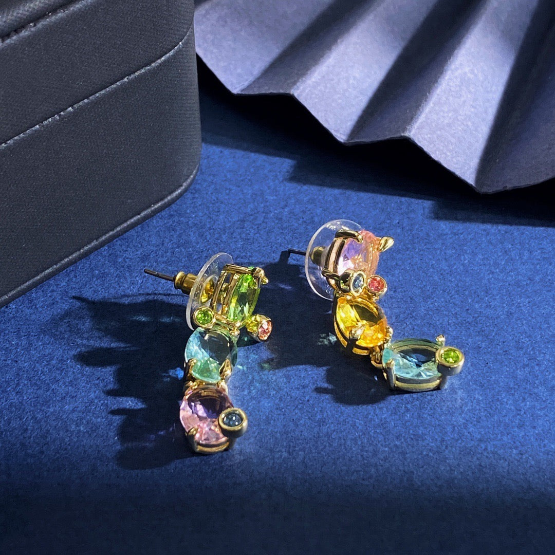 Multicolor Gem Earrings