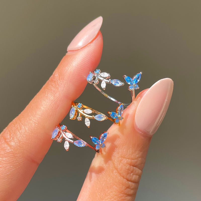 Perfect Golden Butterfly Ring