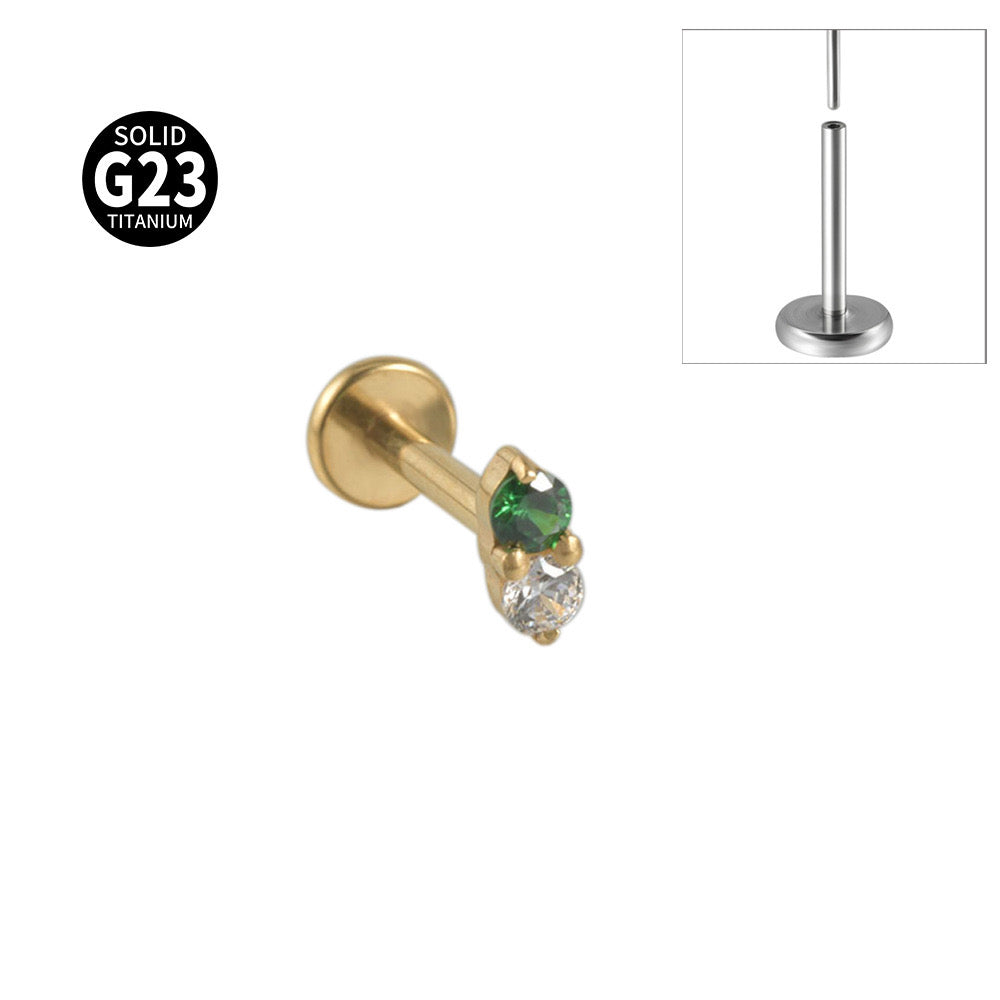 Green Sparkle Labret