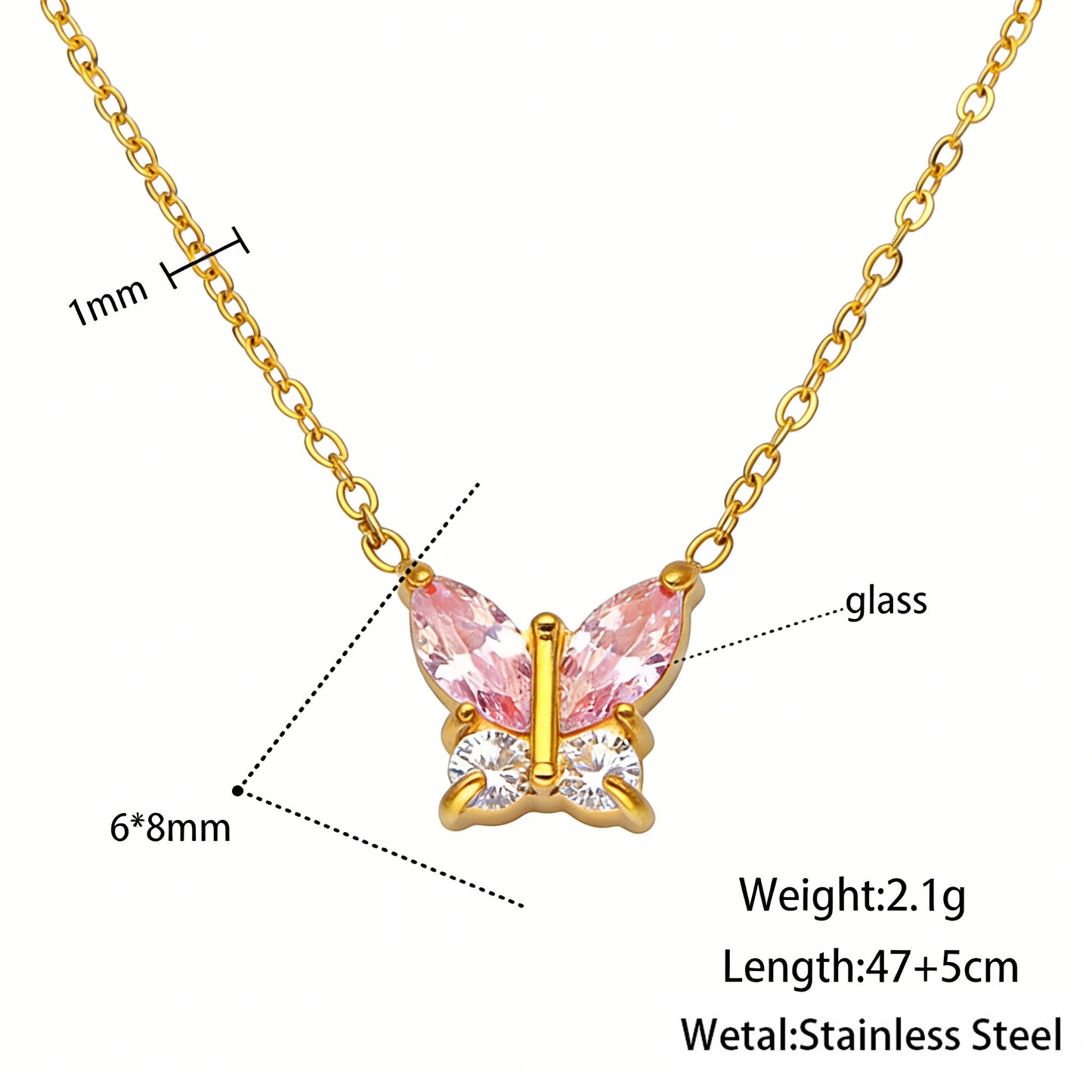 Tiny Butterfly Necklace