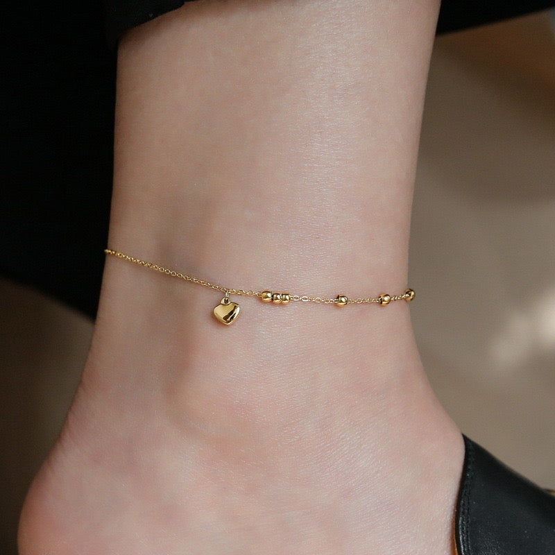 Lovely Heart Anklet