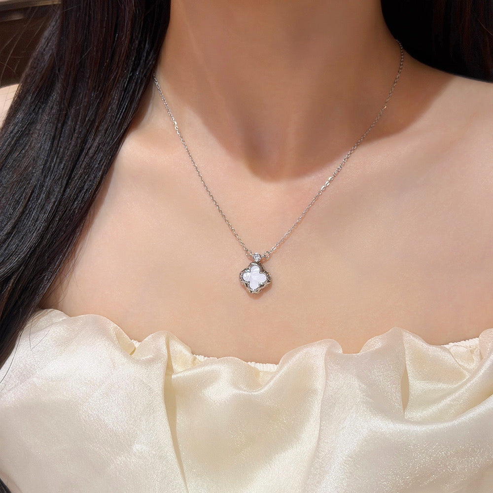 White Clover Necklace