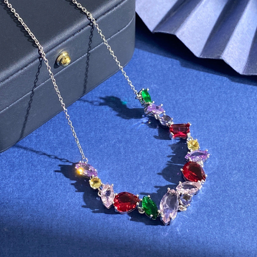 Silver Gem Necklace