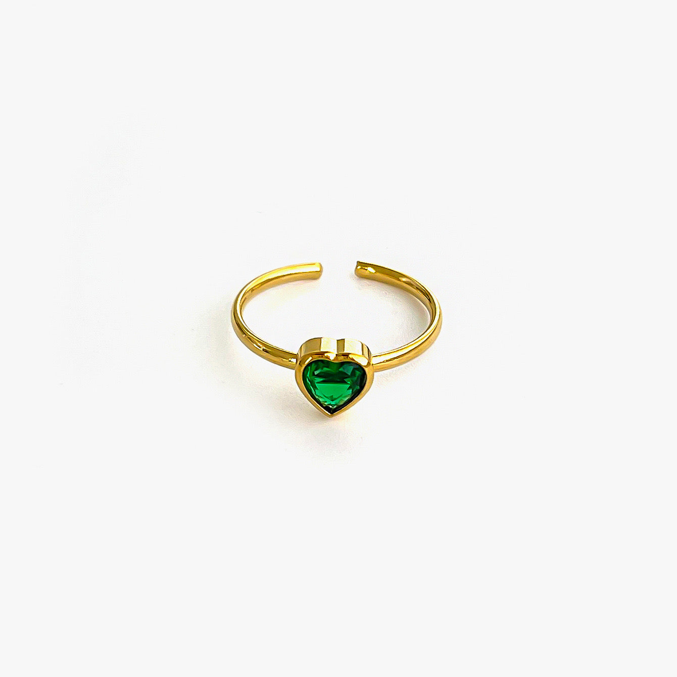 Green Crystal Rings