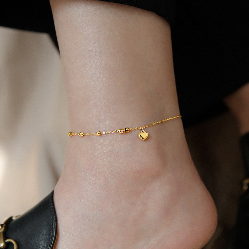 Lovely Heart Anklet