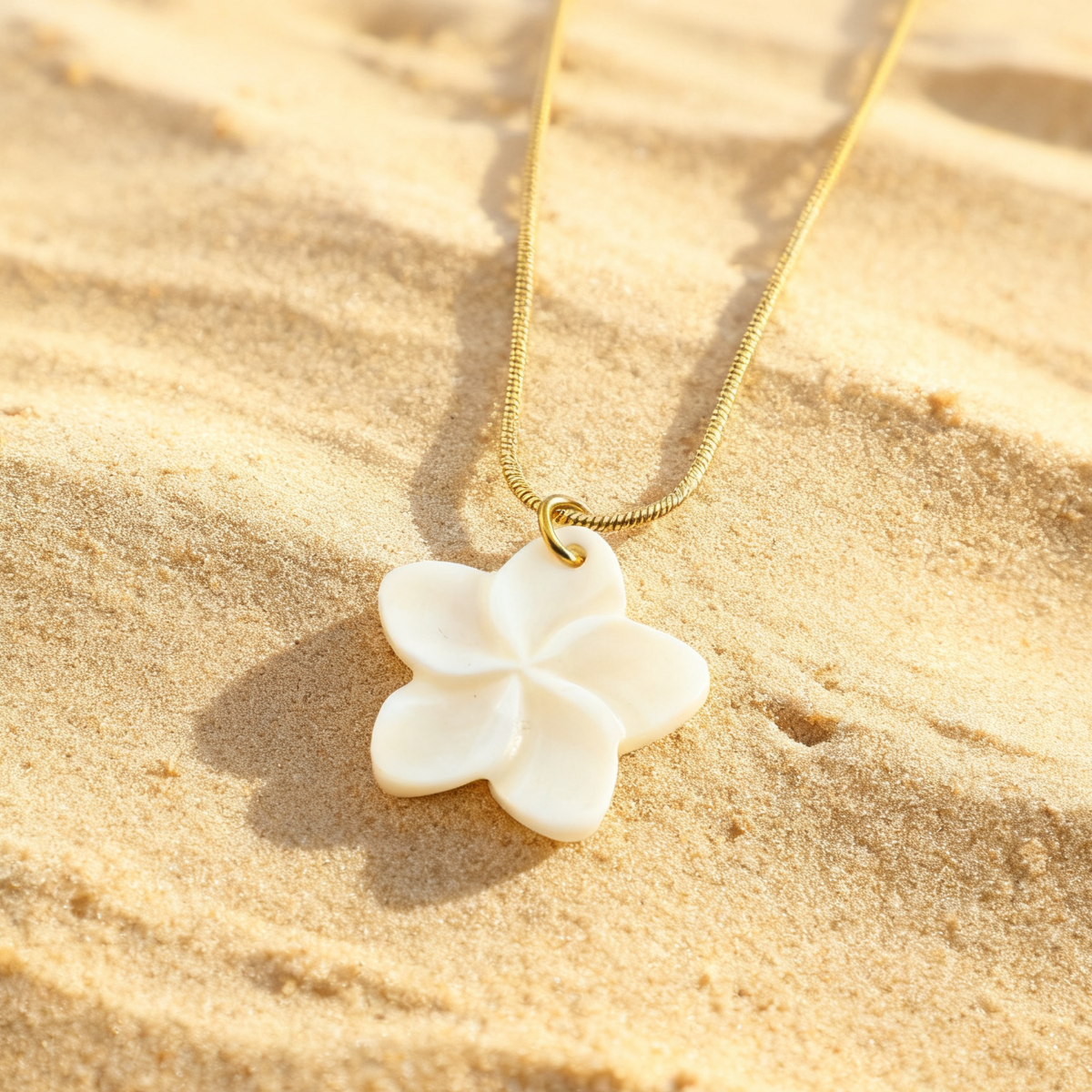 White Flower Necklace