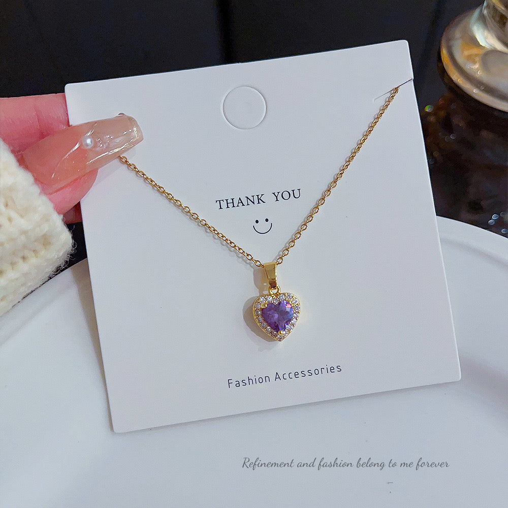 Purple Heart Necklace