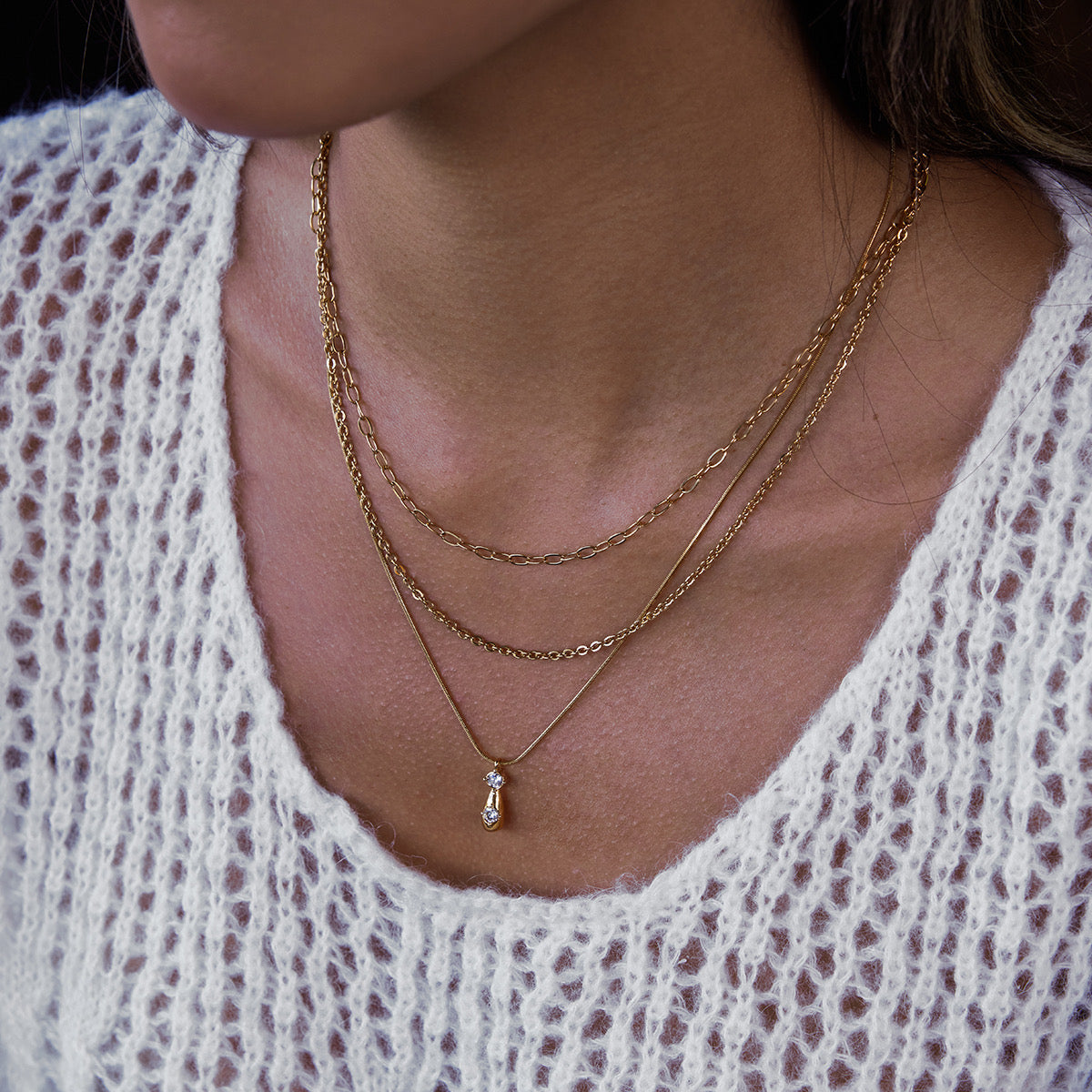 Trinity Layers Necklace