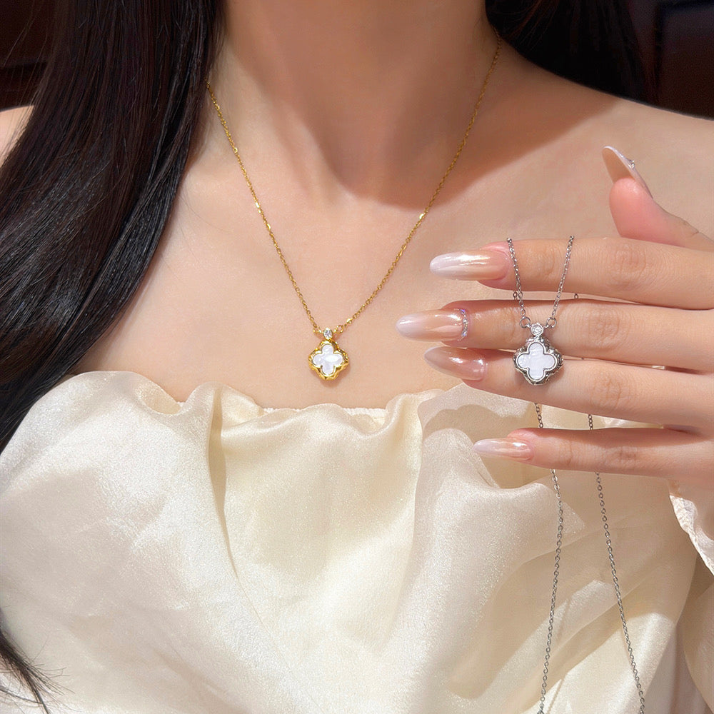 White Clover Necklace