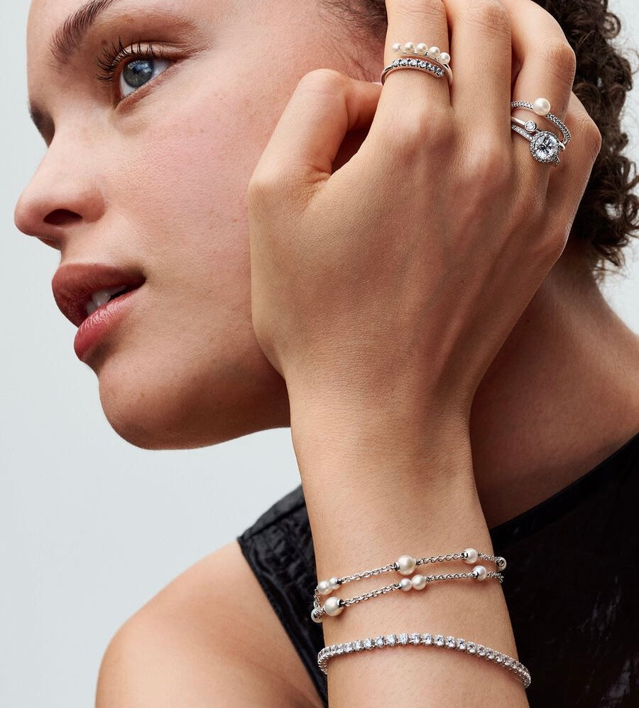 Argent Pearl Pandora Bracelet