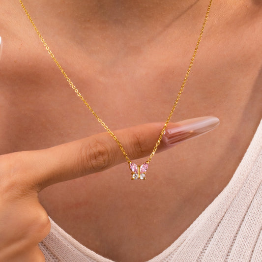Tiny Butterfly Necklace
