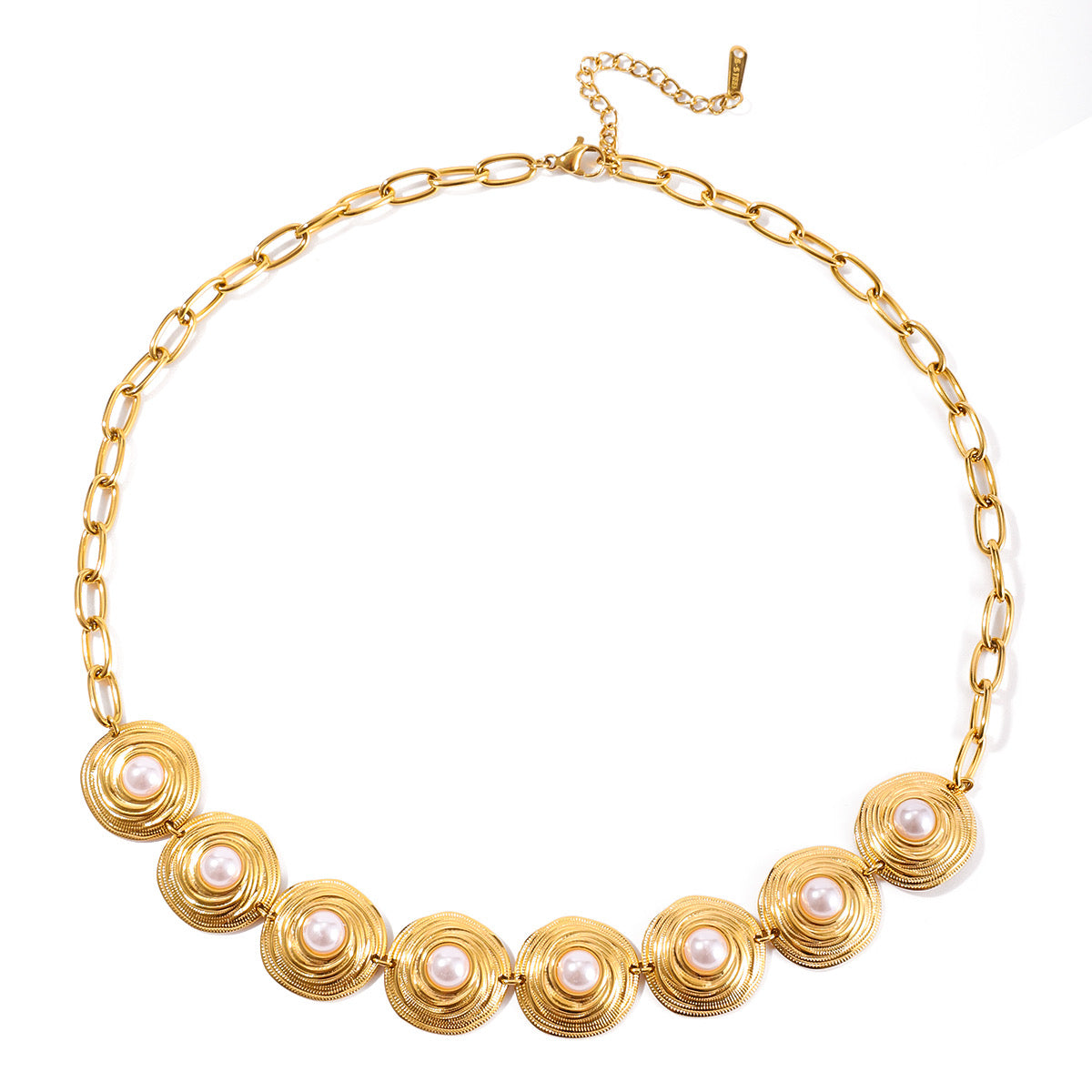 Golden Halo Pearls Necklace