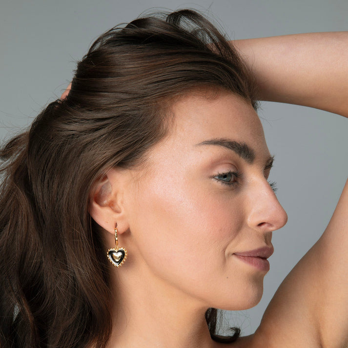 Two Sides Heart Huggies