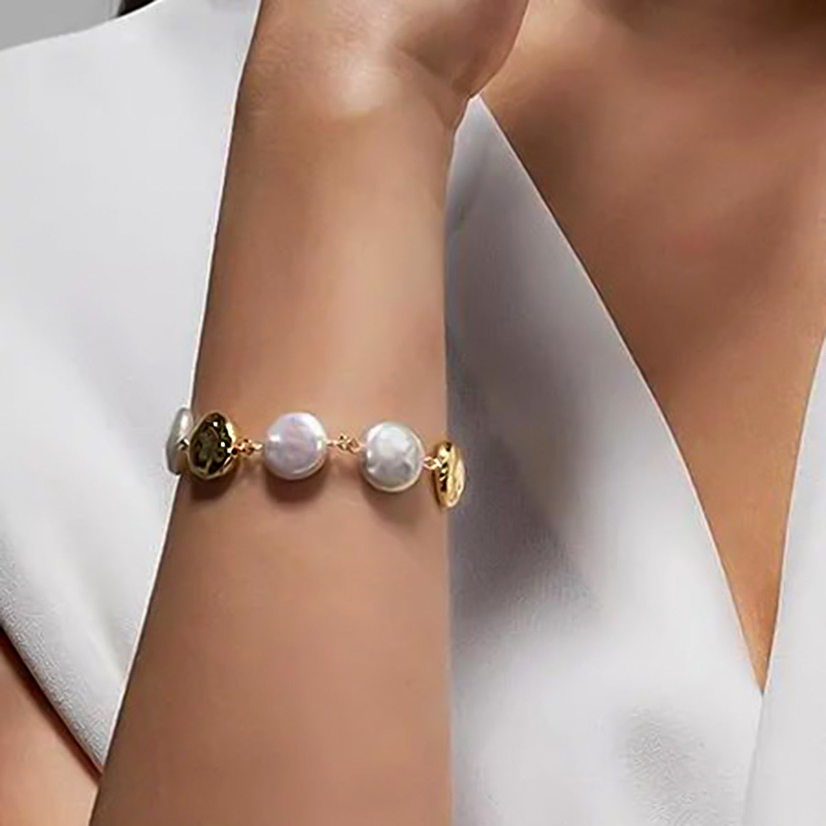 Pearl&Gold Bracelet