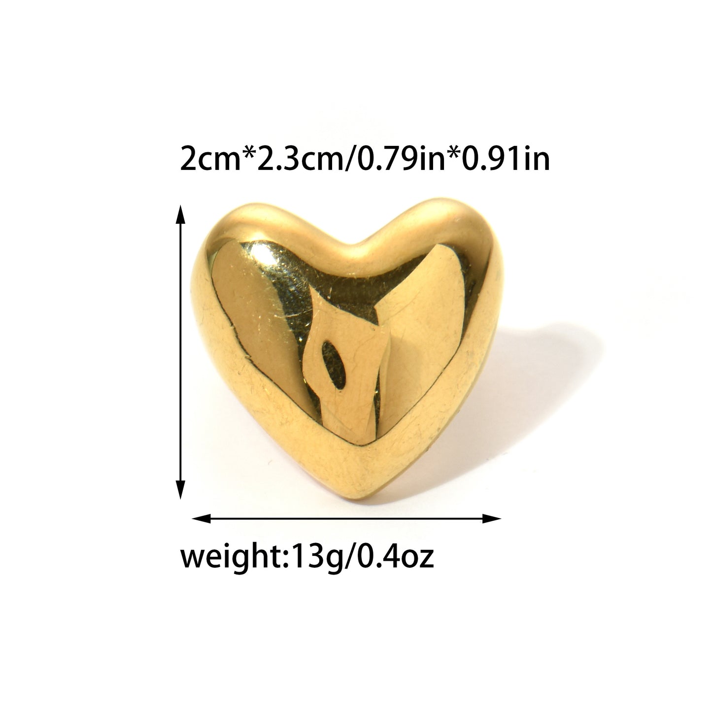 Chunky Heart Ring