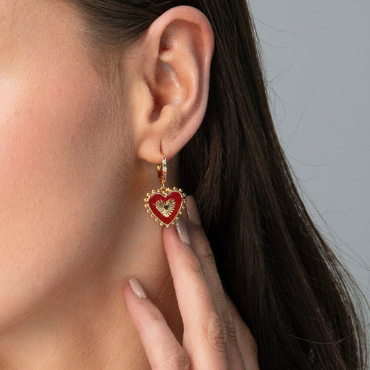 Two Sides Heart Huggies