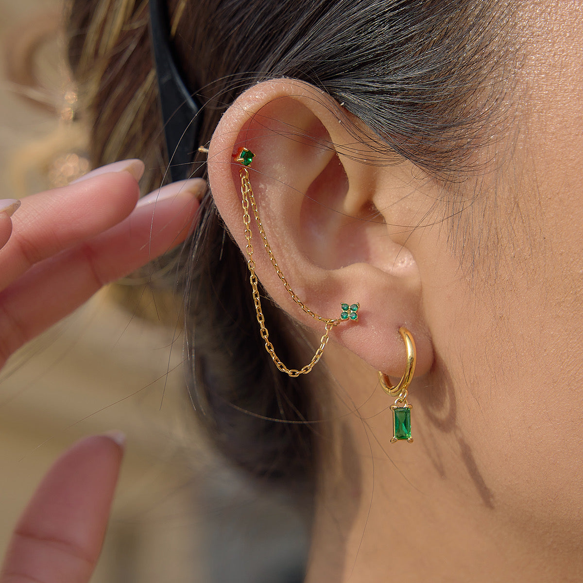 Esmeralda Earrings Set