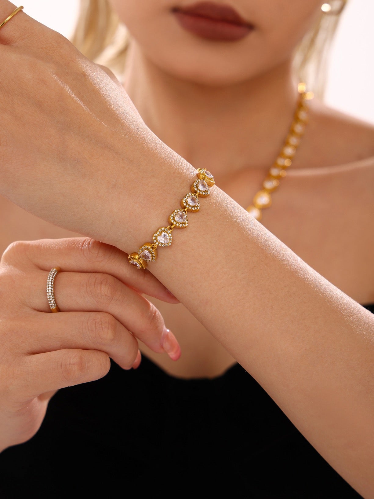 Golden Heart Angelic Bracelet