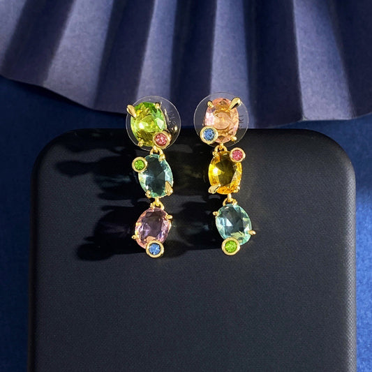 Multicolor Gem Earrings