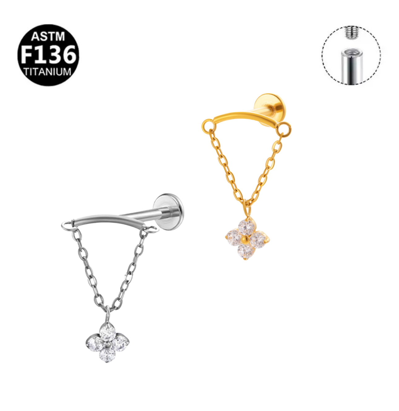 Bloom Dangling Labret