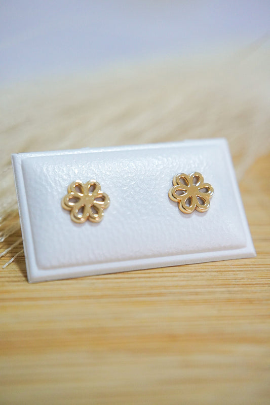 Flora 9k Solid Gold Earrings