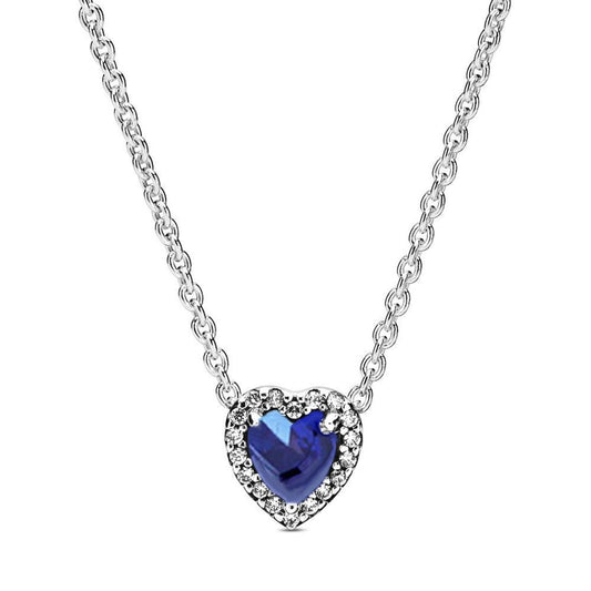 Blue Heart Pandora Necklace