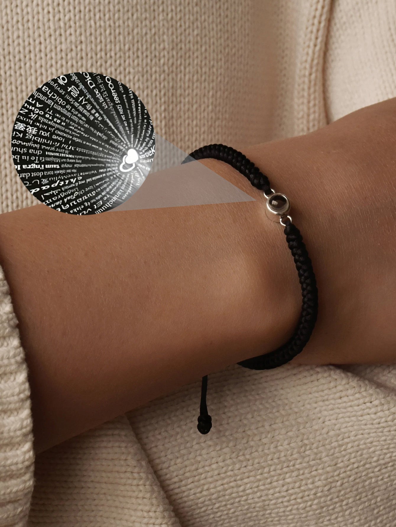 Te amo en 100 idiomas Couple Bracelets