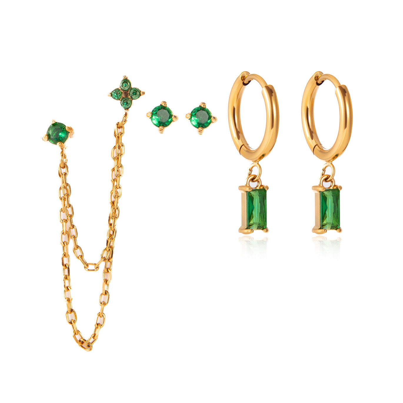 Esmeralda Earrings Set