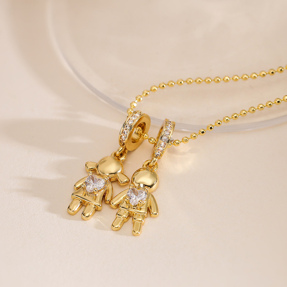 Shiny Petit Duo Necklace