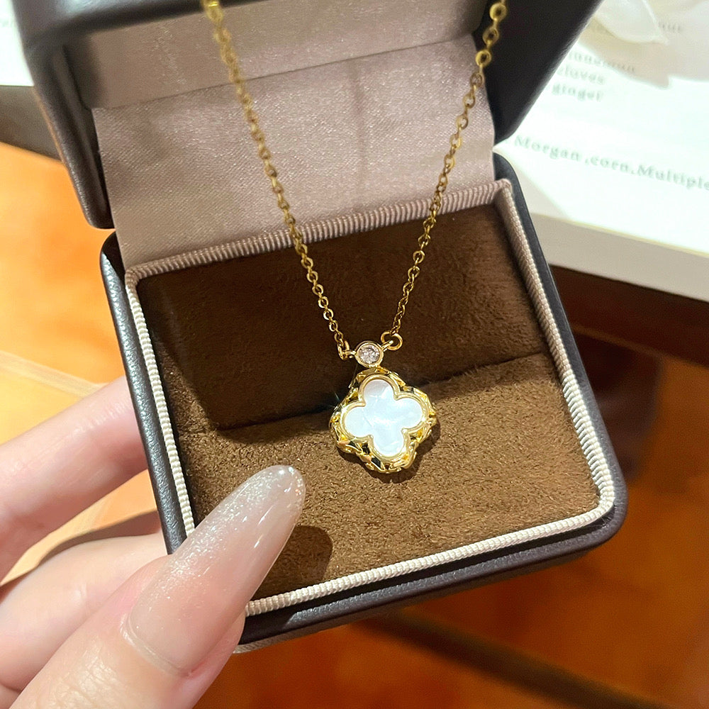 White Clover Necklace