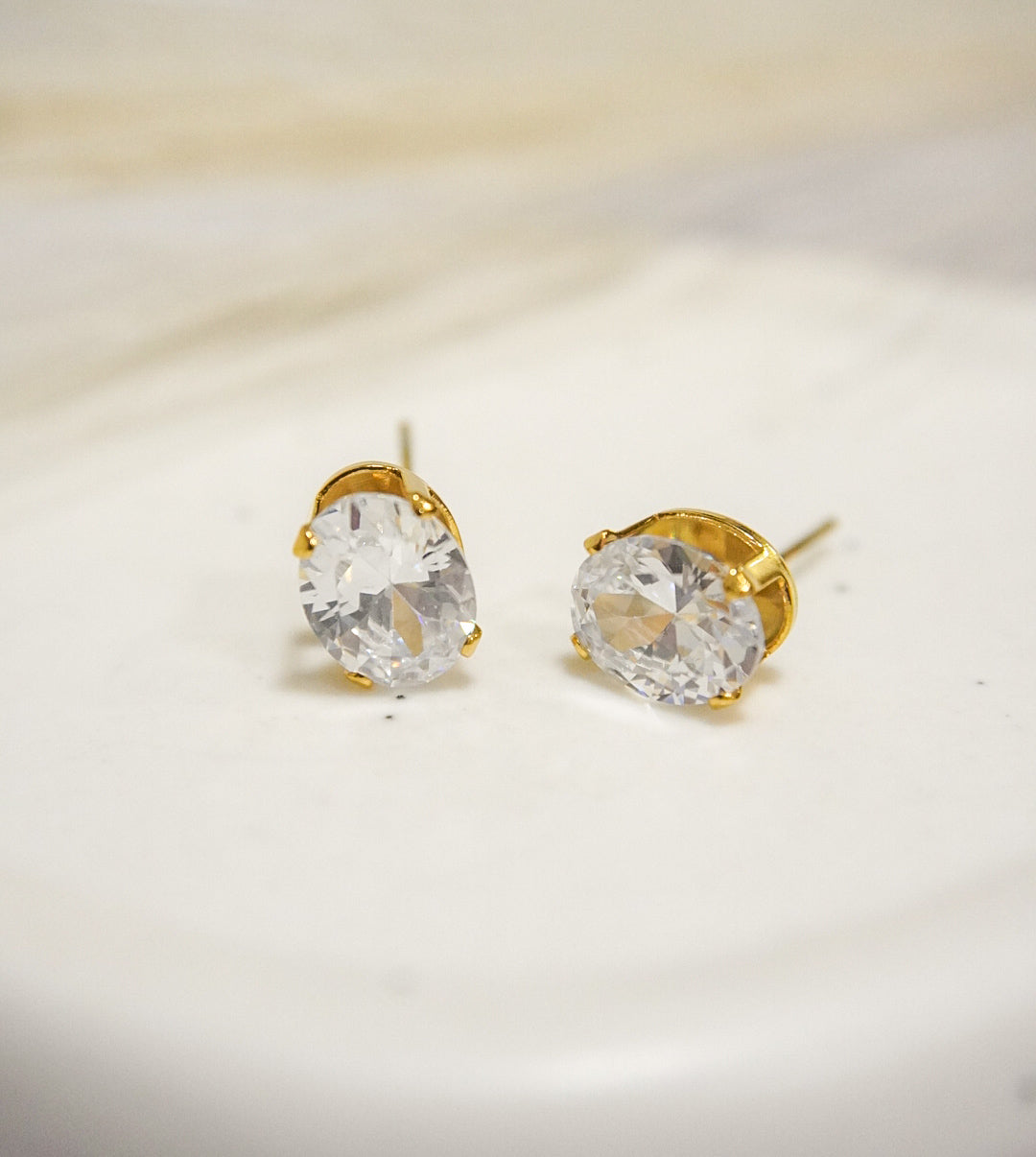 Mixed Crystal Earrings Studs