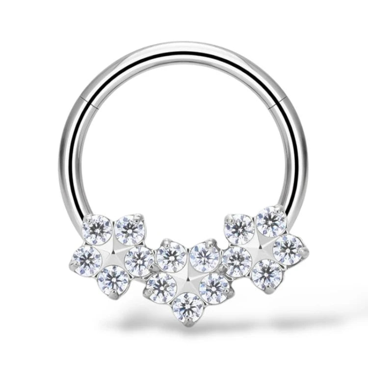 Shiny Flower Clicker Hoop