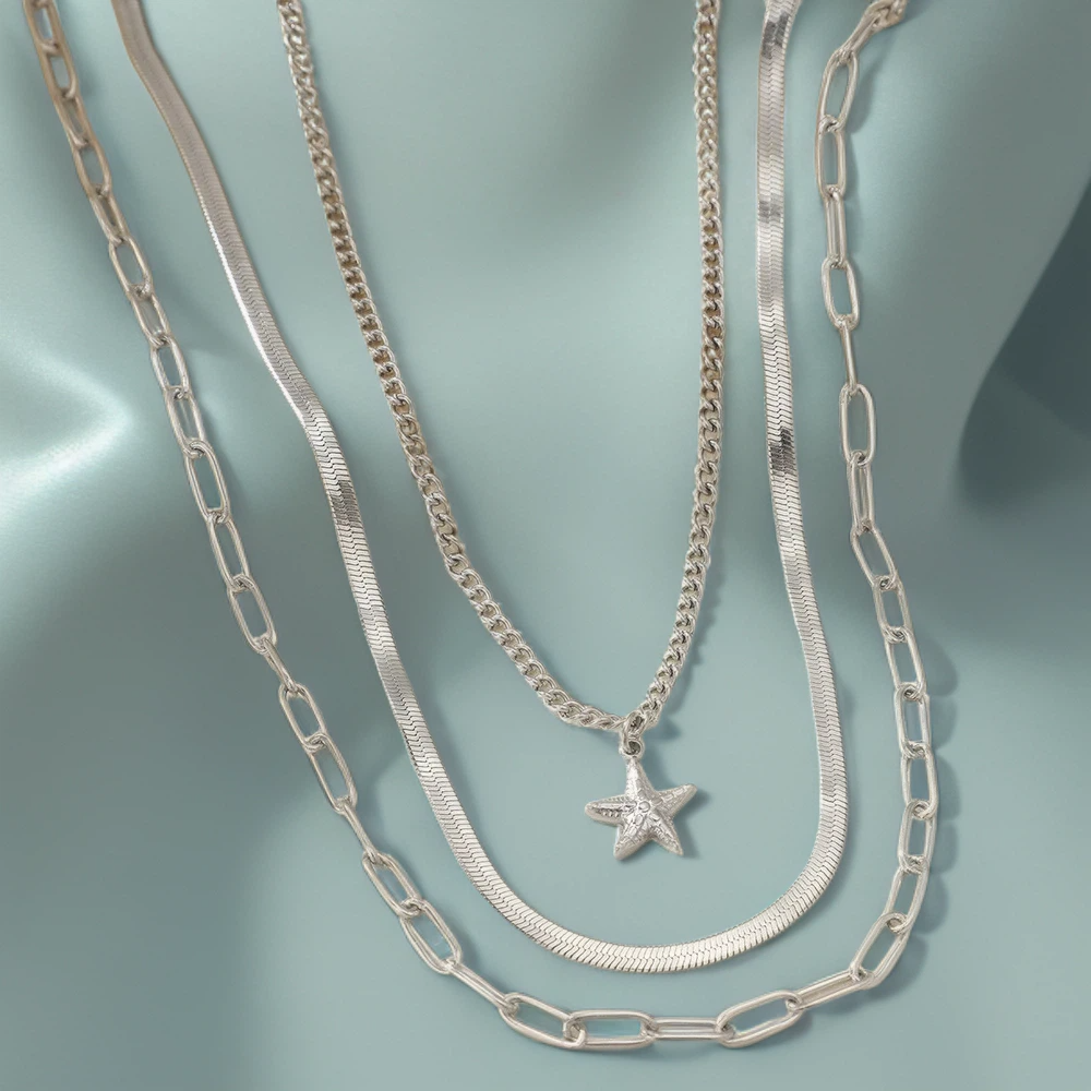 Starfish Layers Necklace