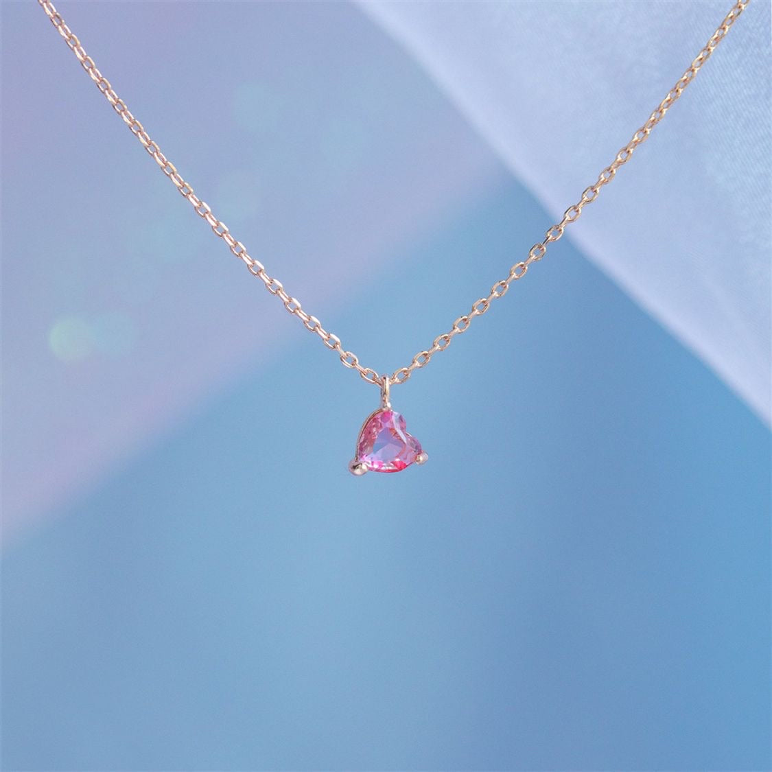 Pink Heart Necklace