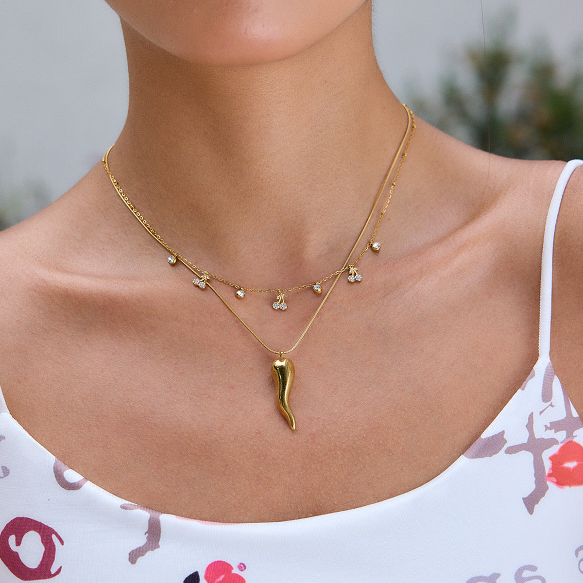 Mini Cherries Necklace