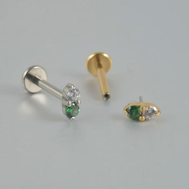 Green Sparkle Labret