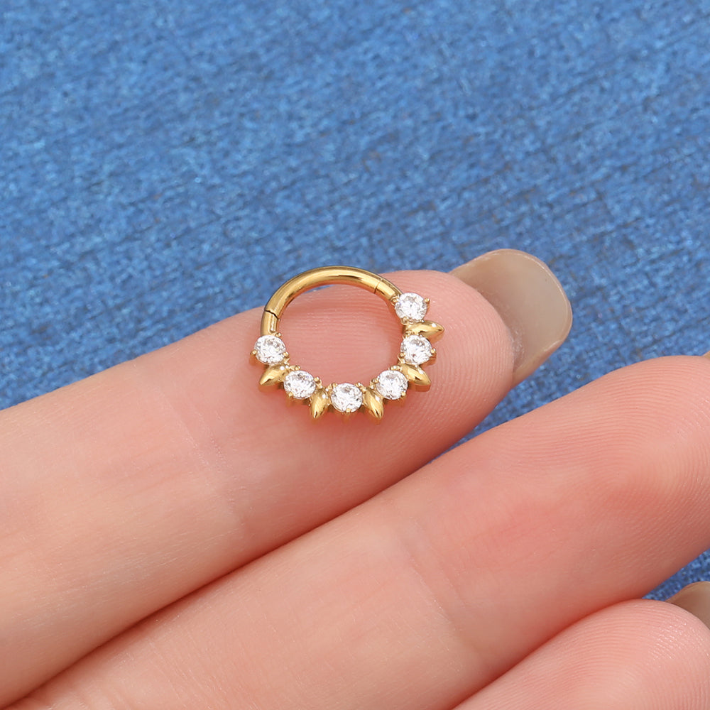 Shiny Spikes Clicker Hoop