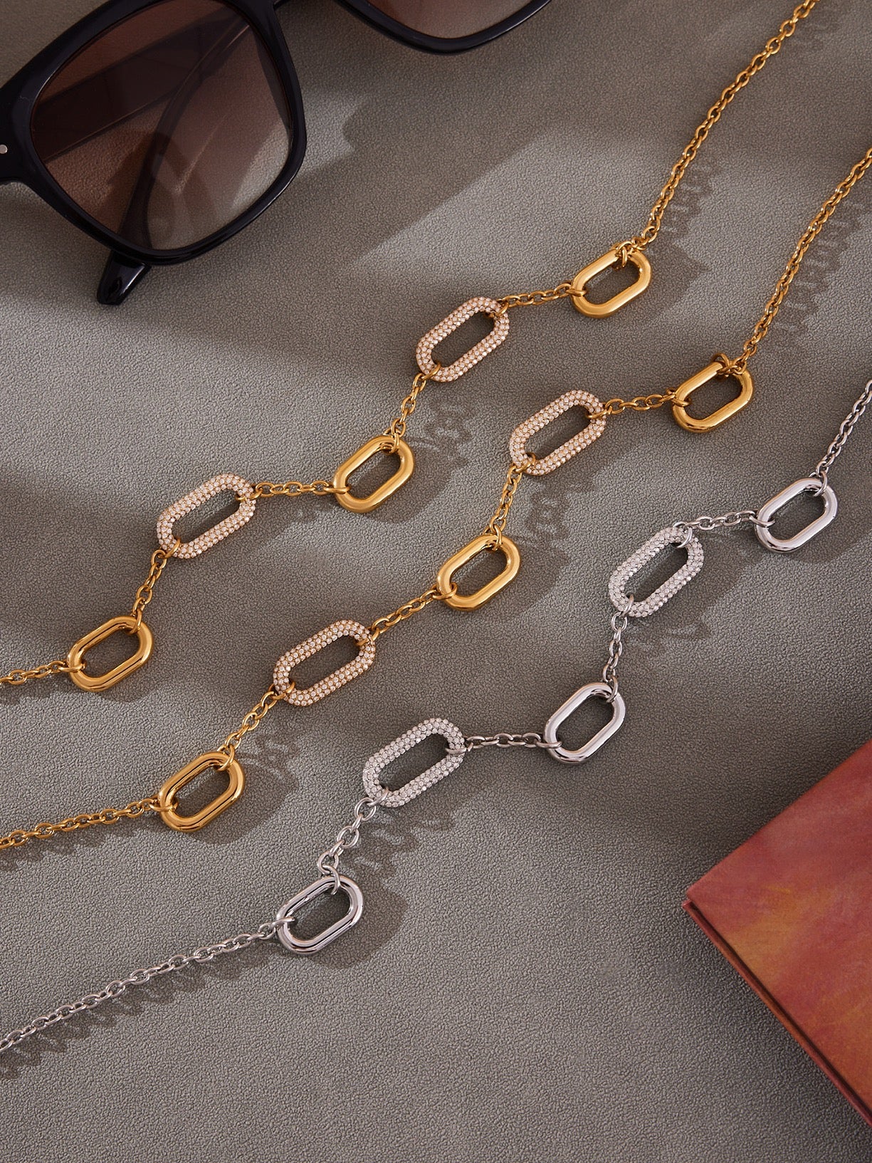 Crystal Bar Necklace