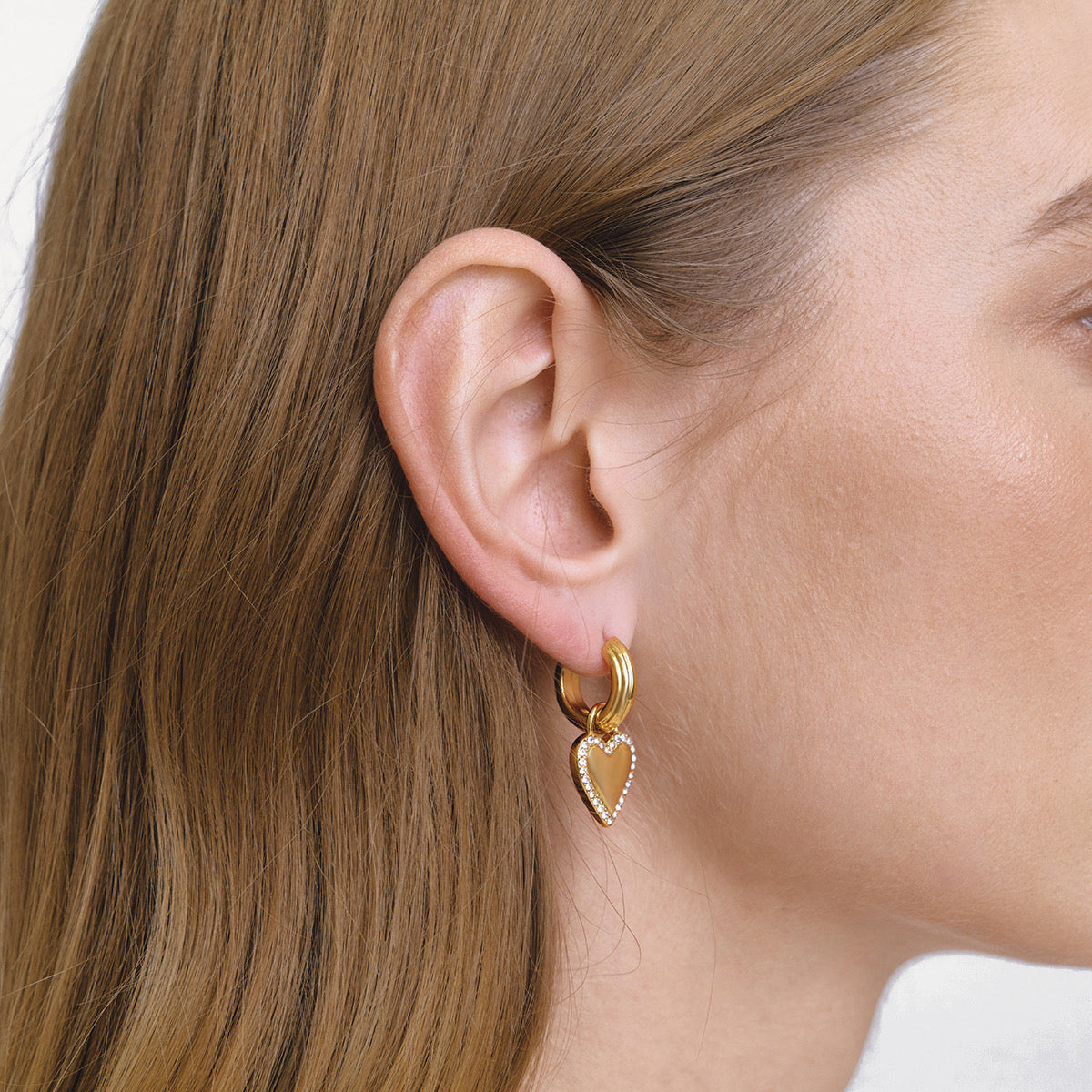 Chunky Hearts Hoops