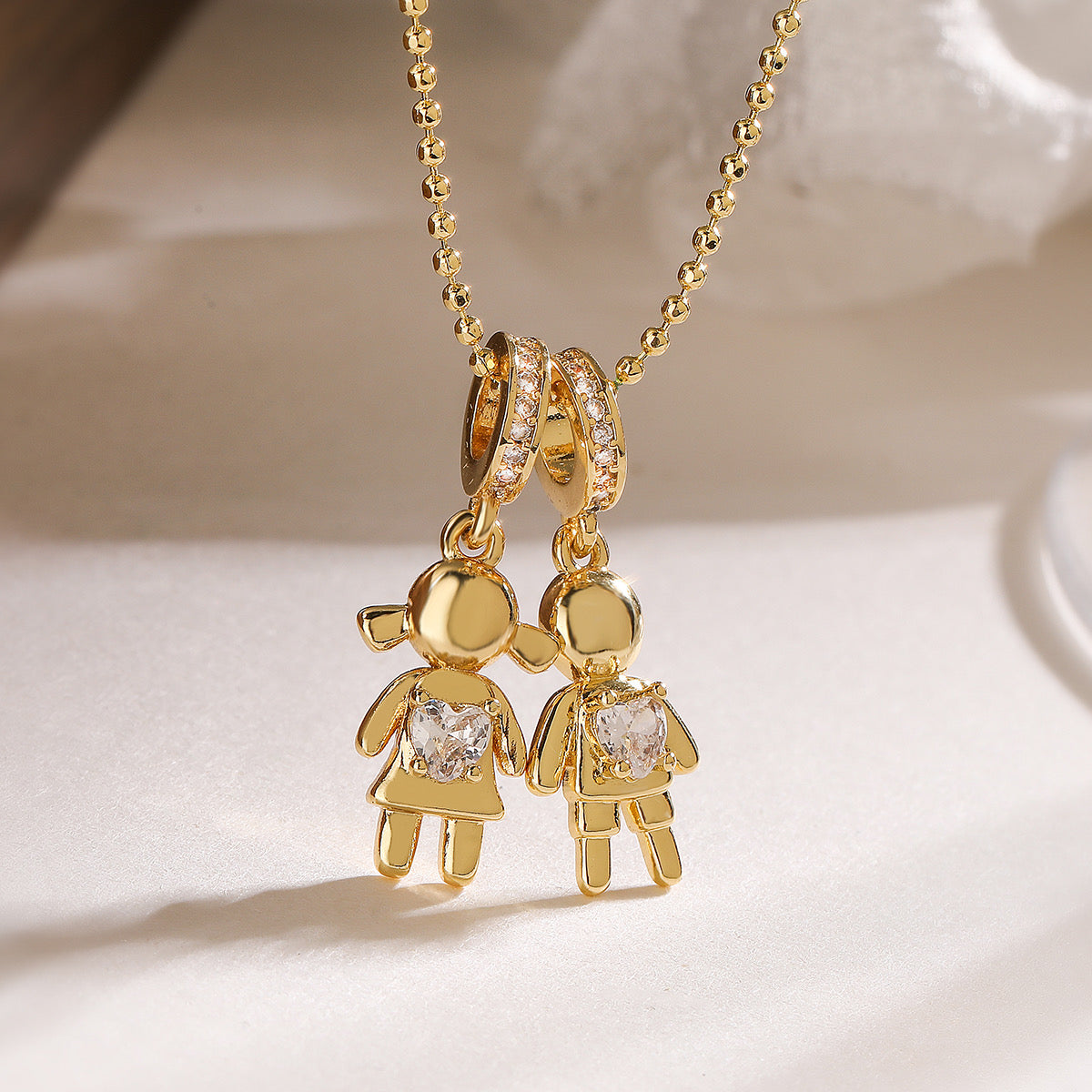 Shiny Petit Duo Necklace