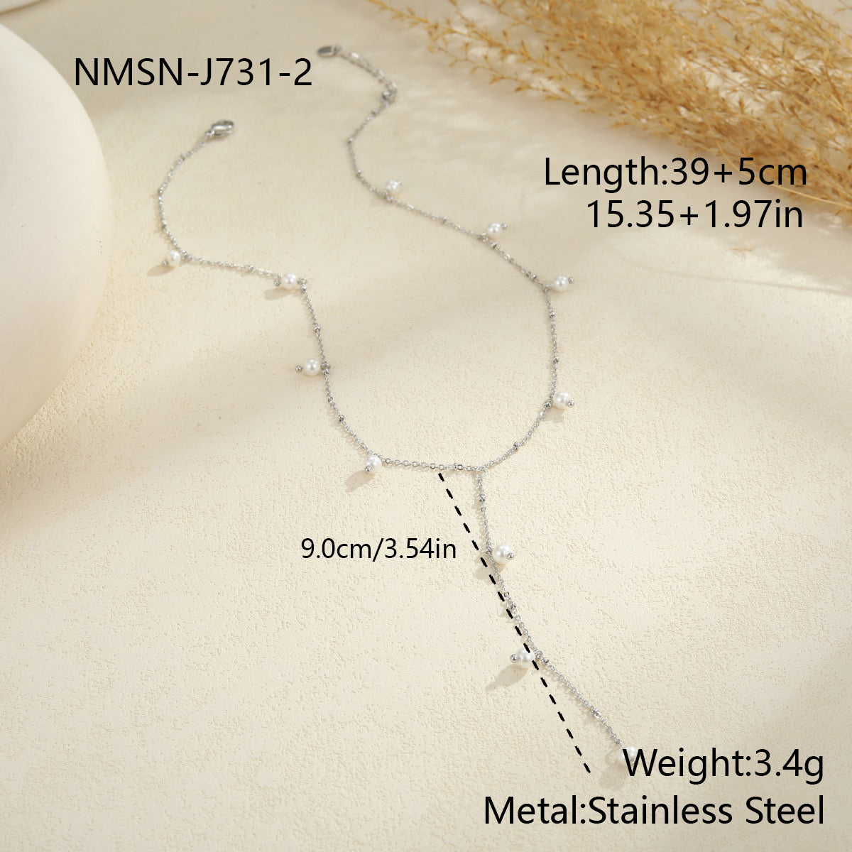 Dangling Pearls Necklace