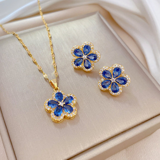 Sapphire Flower Set